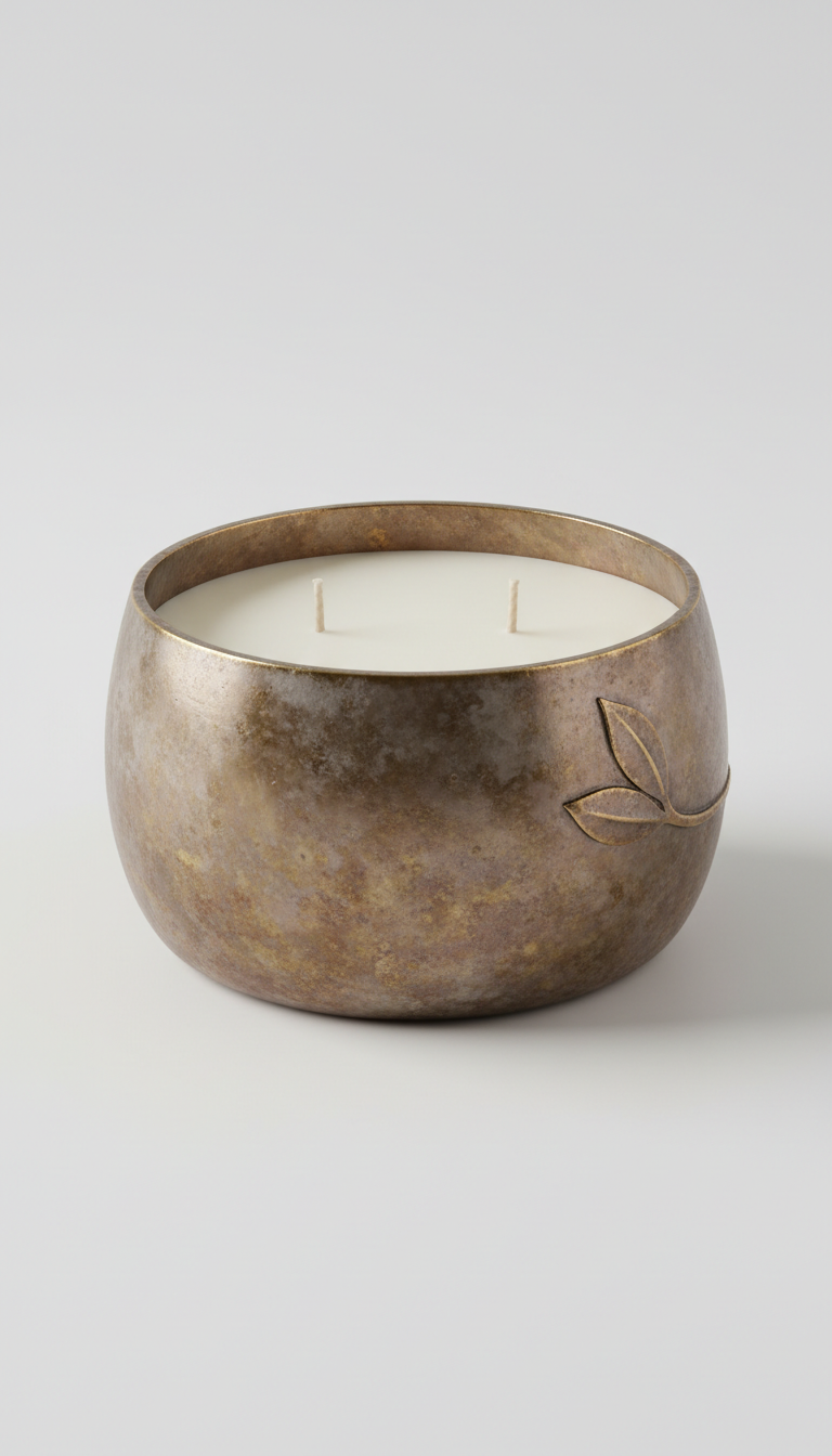 Signature Candle in Antique Bronze